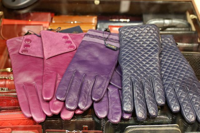 rękawiczki damskie skórzane kolorowe